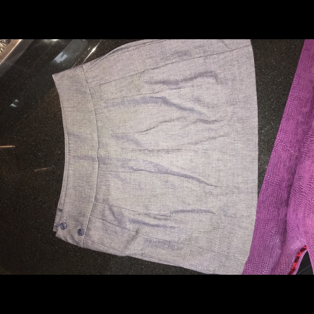 BCBG MaxAzria Gray/blue skirt with pockets